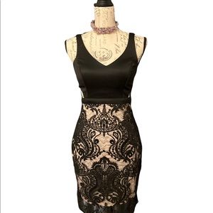 Sequin Hearts Black Sleeveless Size 3 Dress. Beautiful Bling Dress. Used Once